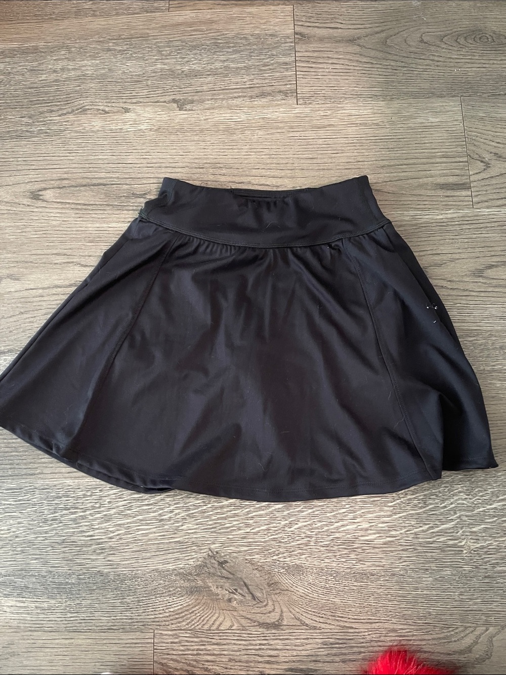 Yogalicious Black Circle Skirt with Wide Waistband